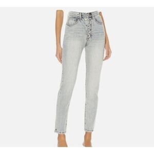 We Wore What Jeans The Danielle High Rise Vintage Straight Rigid Denim Size 30